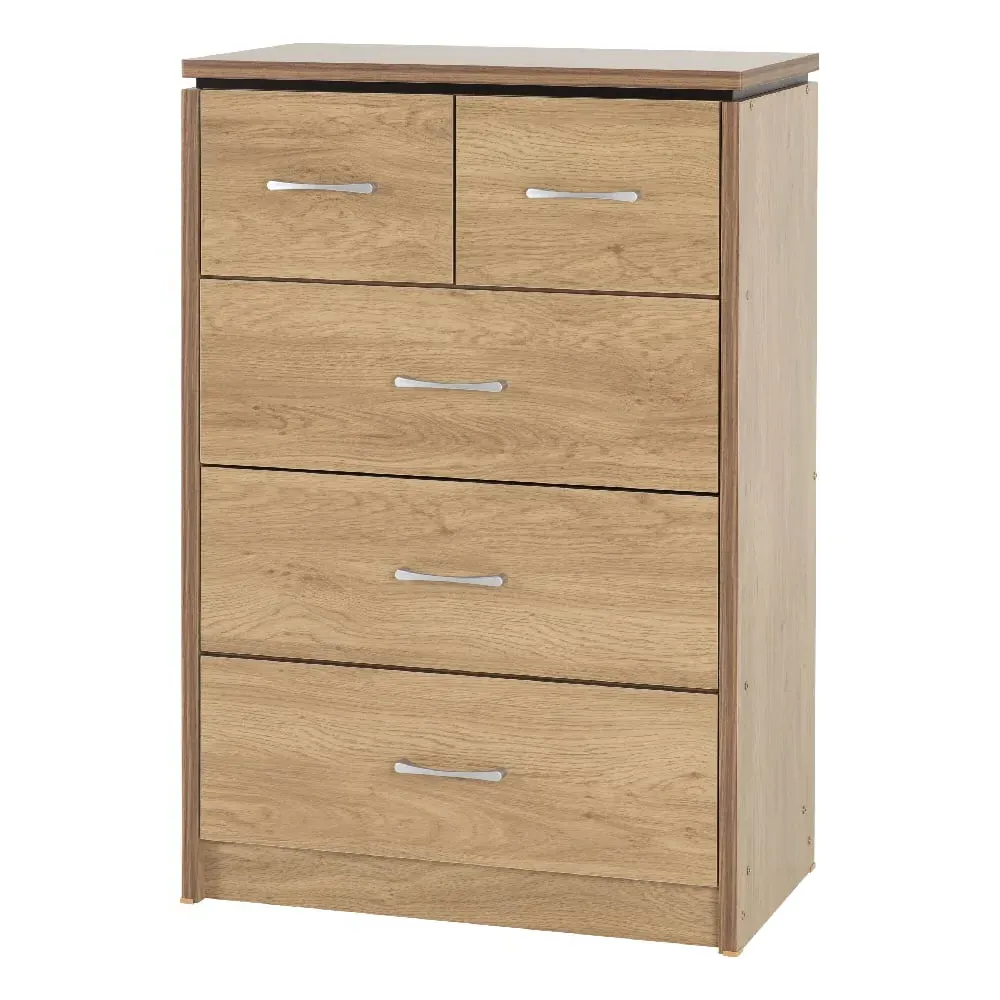 Crieff Chest of 5 Drawers - Oak