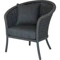 Crod Garden Lounge Chair - Grey, Rattan