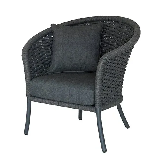 Crod Garden Lounge Chair - Grey, Rattan