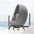 Crod Rattan Outdoor Chair with Cushion - Grey