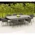 Crod Rectangular Dining Table Set with 8 Chairs - Grey, Roble