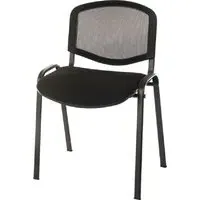 Cromwell Fabric Mesh Backrest Office Chair - Black