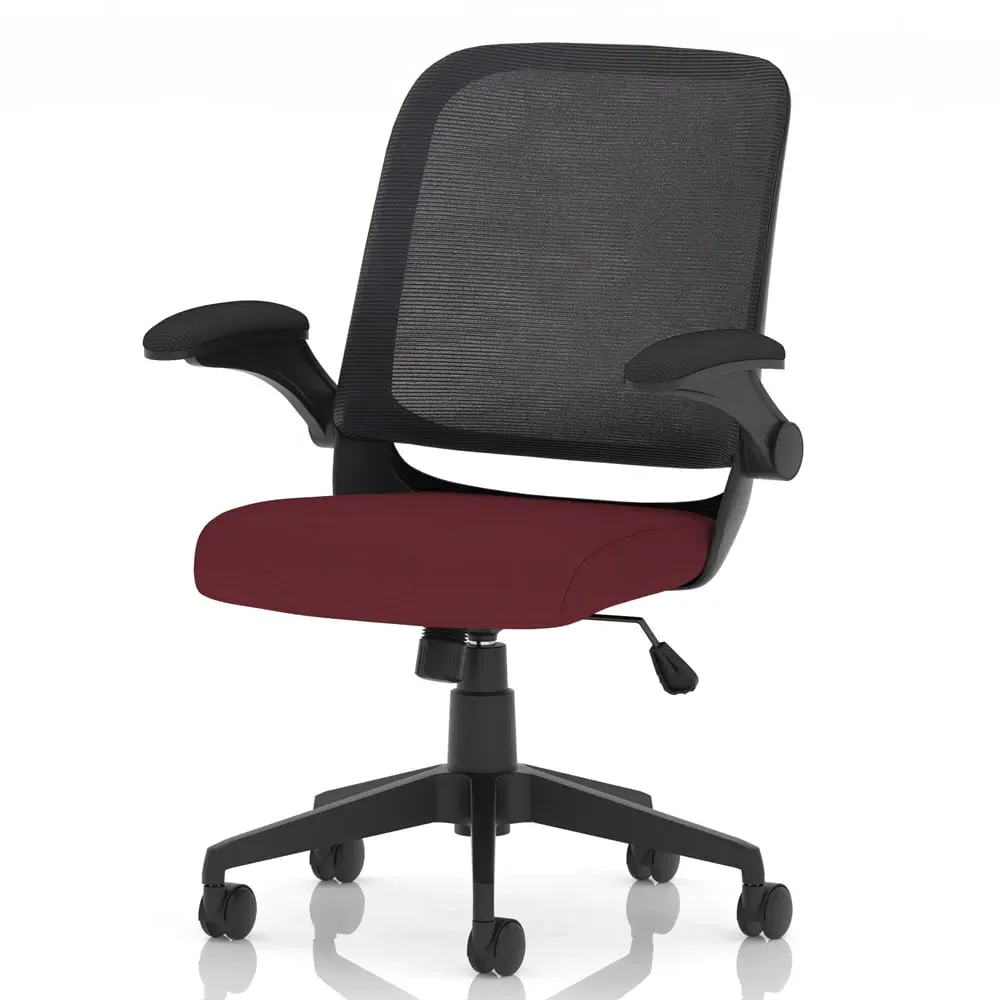 Crowley Office Chair with Folding Arms - Ginseng Chilli