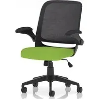 Crowley Office Chair with Folding Arms - Myrrh Green