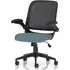 Crowley Office Chair with Folding Arms - Quench, Fabric