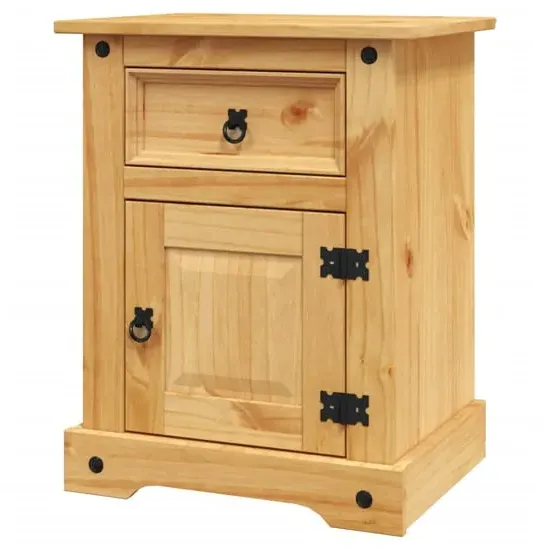 Croydon Bedside Cabinet - Brown, Pine