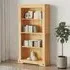 Croydon Bookcase with 4 Shelves - Brown, Pinewood