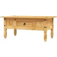 Croydon Coffee Table with 1 Drawer - Brown, Pinewood