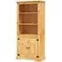 Croydon Display Cabinet with 2 Doors - Brown, Pinewood