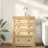 Croydon Large 4 Drawer Chest - Brown, Pine