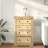 Croydon Medium 4 Drawer Chest - Brown, Pine