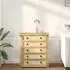 Croydon Small 5 Drawer Chest - Brown, Pine