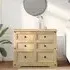 Croydon Small 6 Drawer Chest - Brown, Pine