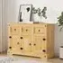 Croydon Wooden Sideboard with 3 Doors 3 Drawers - Brown