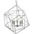 Cube Geometric Frame Pendant Lamp - Chrome