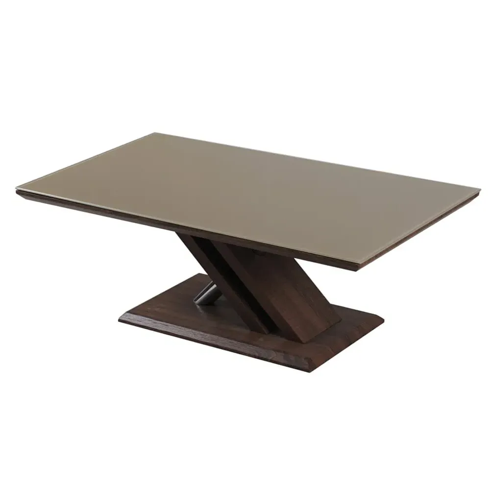 Cudahy Coffee Table - Khaki, Glass