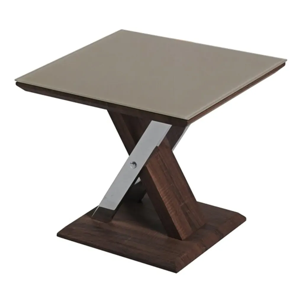 Cudahy End Table - Khaki, Glass image