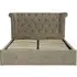 Cujam King Size Storage Ottoman Bed - Grey, Velvet