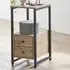 Cullman End Table with 2 Drawers - Black, Oak