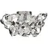 Curls 3 Lights Semi Flush Ceiling Light - Chrome