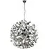 Curls Large 6 Light Ceiling Pendant Light - Chrome