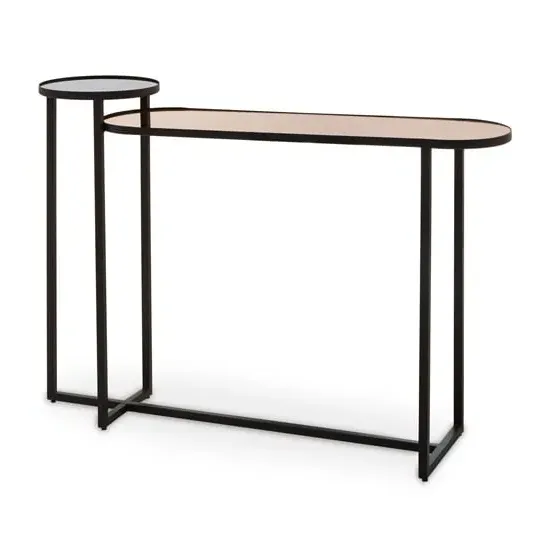 Cusco Console Table - Black, Glass
