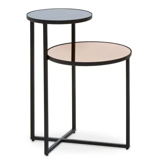 Cusco Side Table - Black, Glass image