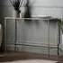 Custer Console Table - Clear Glass, Champagne Metal