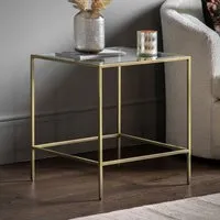 Custer Side Table - Clear, Bevelled Glass alternate view