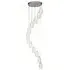 Cyclone 12 Drop Pendant Light - Chrome, Clear Glass