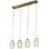 Cyclone 4 Light Pendant Light - Bronze, Champagne Glass