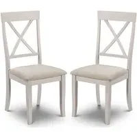 Dagan Davenport Dining Chair (Pair) - Elephant Grey, Rubberwood alternate view