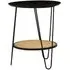 Daire Side Table with Hairpin Legs - Black