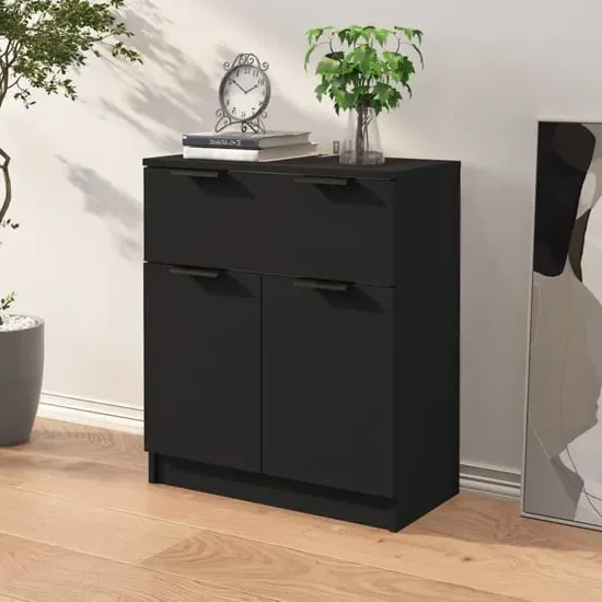 Daizy Sideboard with Storage - Black, Engineered Wood image