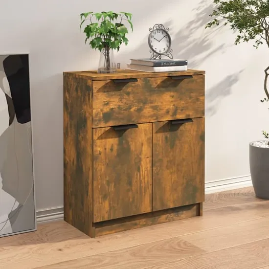 Daizy Sideboard with Storage - Smoked Oak, Engineered Wood