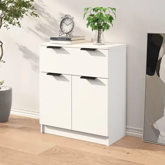 Daizy Sideboard with Storage - White, Engineered Wood