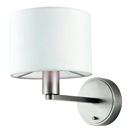 Daley Wall Light - Nickel, Faux Silk product