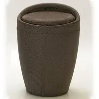 Dalius Stool with Storage - Brown, Textilene