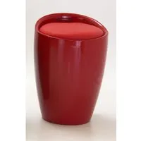 Dalius Storage Stool - Red, High Gloss alternate view