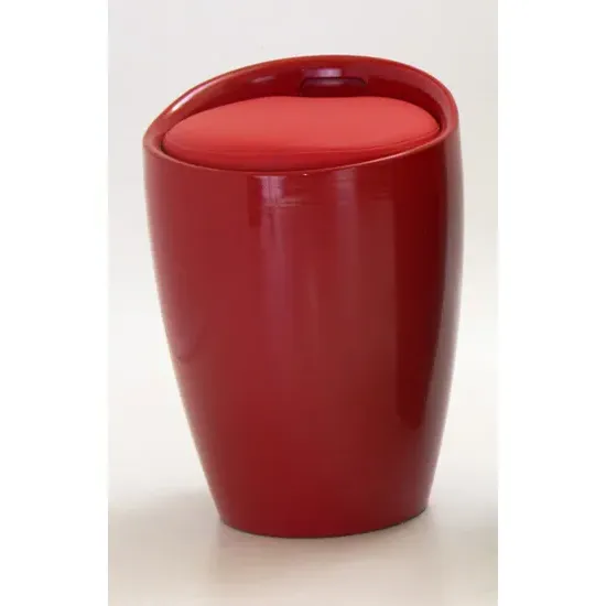 Dalius Storage Stool - Red, High Gloss product