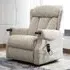 Dallas Electric Recliner Chair - Cream, Fabric