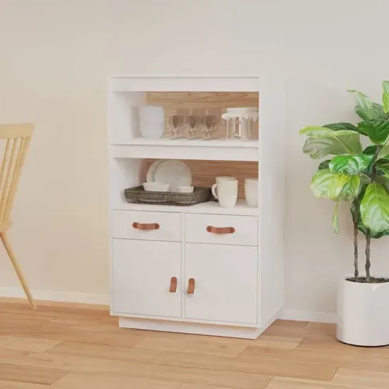 Dallas Pinewood Sideboard with Storage - White image