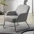 Dallas Reclining Accent Chair - Grey, Metal
