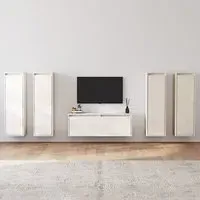 Danail Entertainment Unit - White, Pinewood