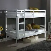 Danbury Single Bunk Bed - White, Wood