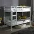 Danbury Single Bunk Bed - White, Wood