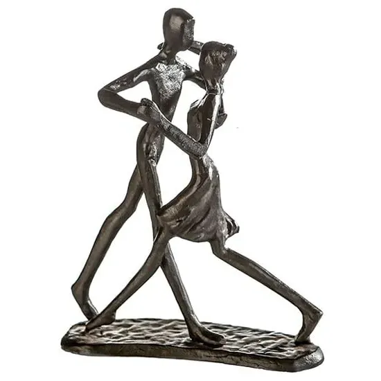 Dancing Iron Design Sculpture - Burnished Bronze