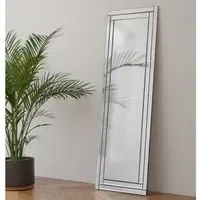 Dania Floor Cheval Mirror - Clear