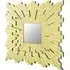 Dania Large Square Sunburst Wall Mirror - Gold
