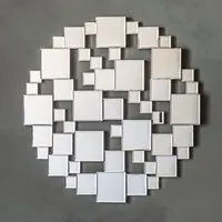 Dania Round Wall Mirror - Silver